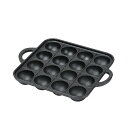 【2980円以上送料無料】パール HB-6483 スプラウト 鉄鋳物製たこ焼きプレート(16穴)