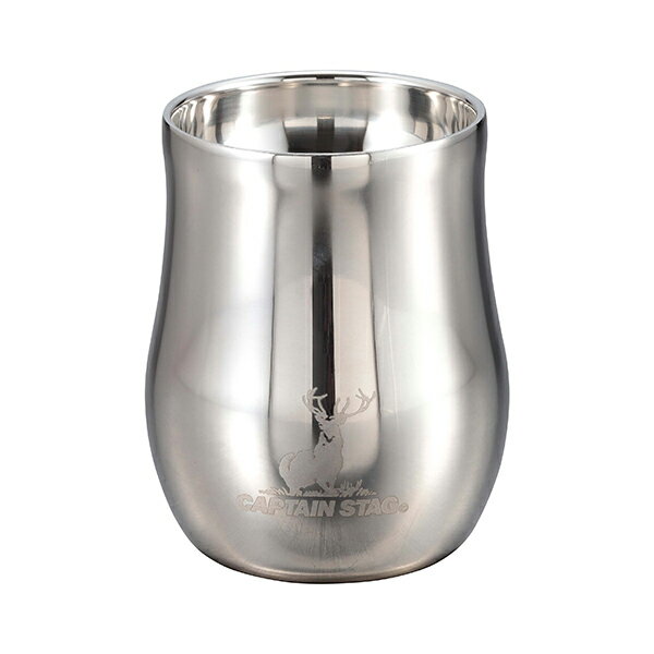 【2980円以上送料無料】キャプテンスタッグ UE-3570 「香る」真空二重タンブラー240（シルバー・ミラー）