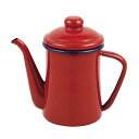 【2980円以上送料無料】パール金属 HB-4412 ジャストサイズ ホーローコーヒーポット600ml(レッド) ガス火専用