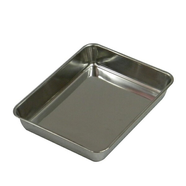 【2980円以上送料無料】パール金属 H-7503　18-8ステンレス製角バット12枚取(325×255mm)