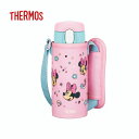 サーモス 真空断熱ストローボトル 0.41L ミニー ピンクブルー FJV-400FDS P-BL 【THERMOS 水筒 子供用 キッズ ワンタッチ ディズニー 食洗機対応 保冷 パッキン一体型 ポーチ付き】(3)