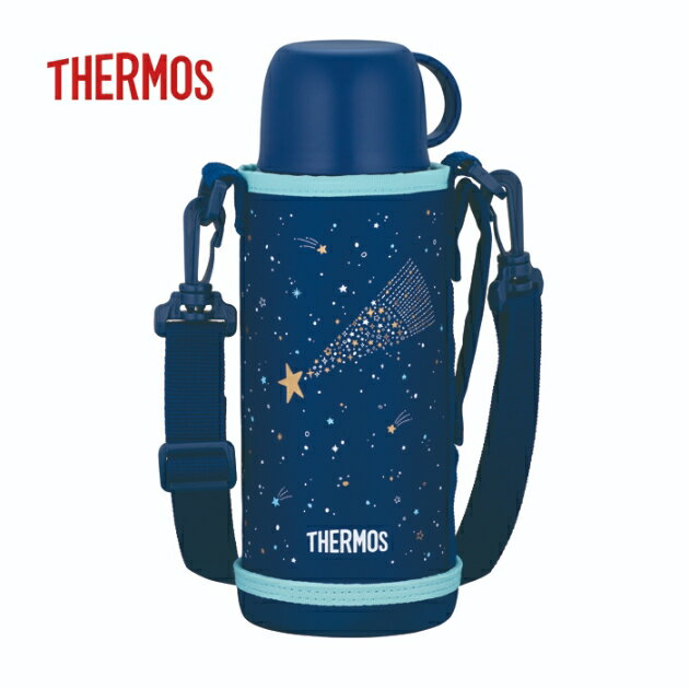 サーモス コップ付き 真空断熱2ウェイボトル 0.8L ネイビーブルー FJJ-802WF NB 【THERMOS 水筒 直飲み..