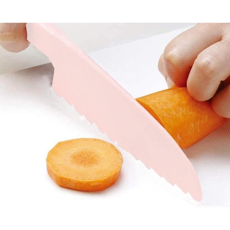 ヘムリーベットのスケーター プラスチック製 子供包丁 すみっコぐらし スタンダード HKP1 【ナイフ 包丁 子ども 幼児 安全 小さい ミニ サイズ】｜アングル2