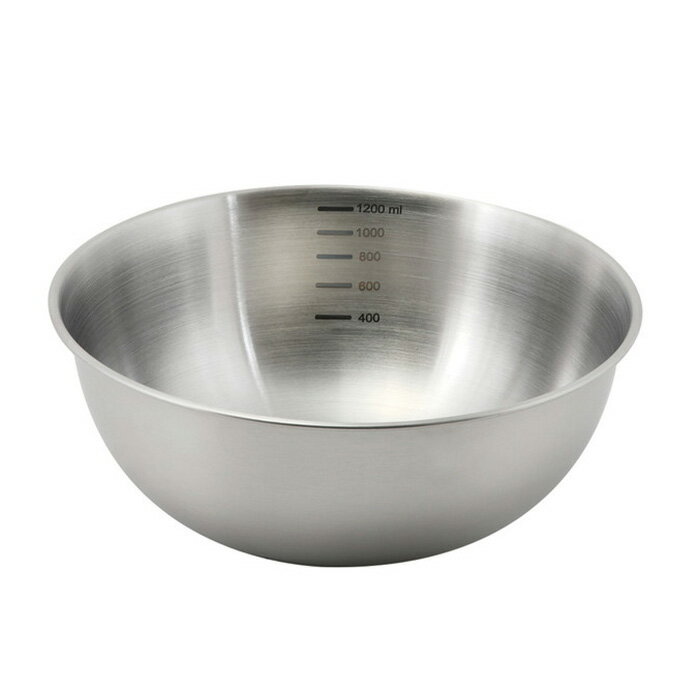 パール金属 HC-436 ベーシスライン ステンレス製ボウル18cm(目盛付)