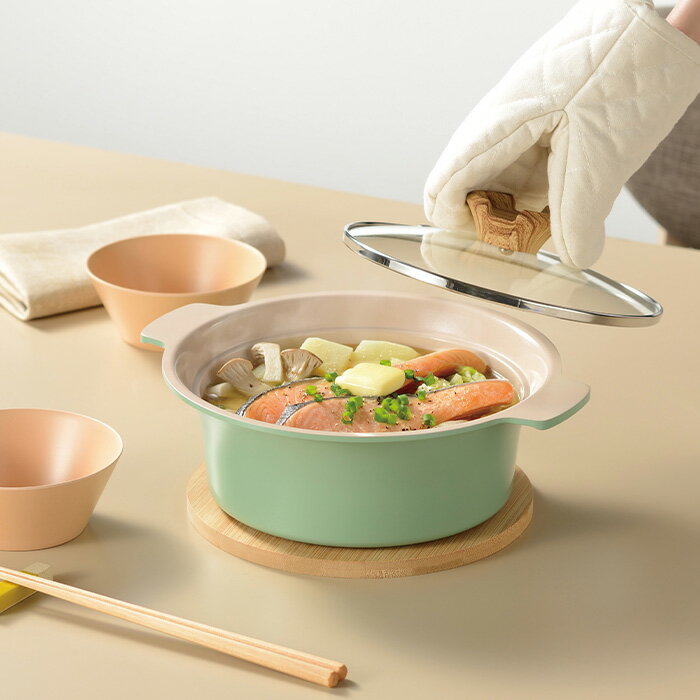 和平フレイズ RB-3306 アルモンデ　IH対応卓上鍋18cm　グリーン