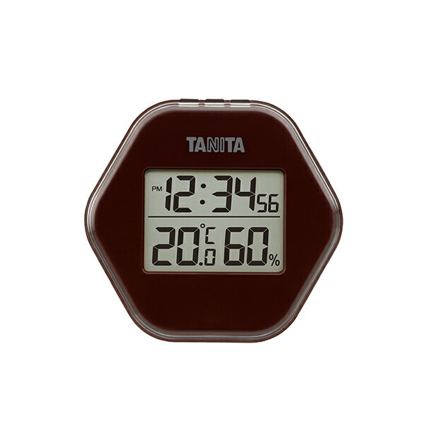 【2980円以上送料無料】タニタ　TT573BR　デジタル温湿度計　ブラウン