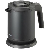 送料無料 タイガー 蒸気レス電気ケトル 0.8L <6SAFE+> マットブラック PCK-A081 KM