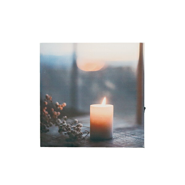 【2980円以上送料無料】東洋ケース　LCA-S-CAN LEDキャンバスアート　キャンドル