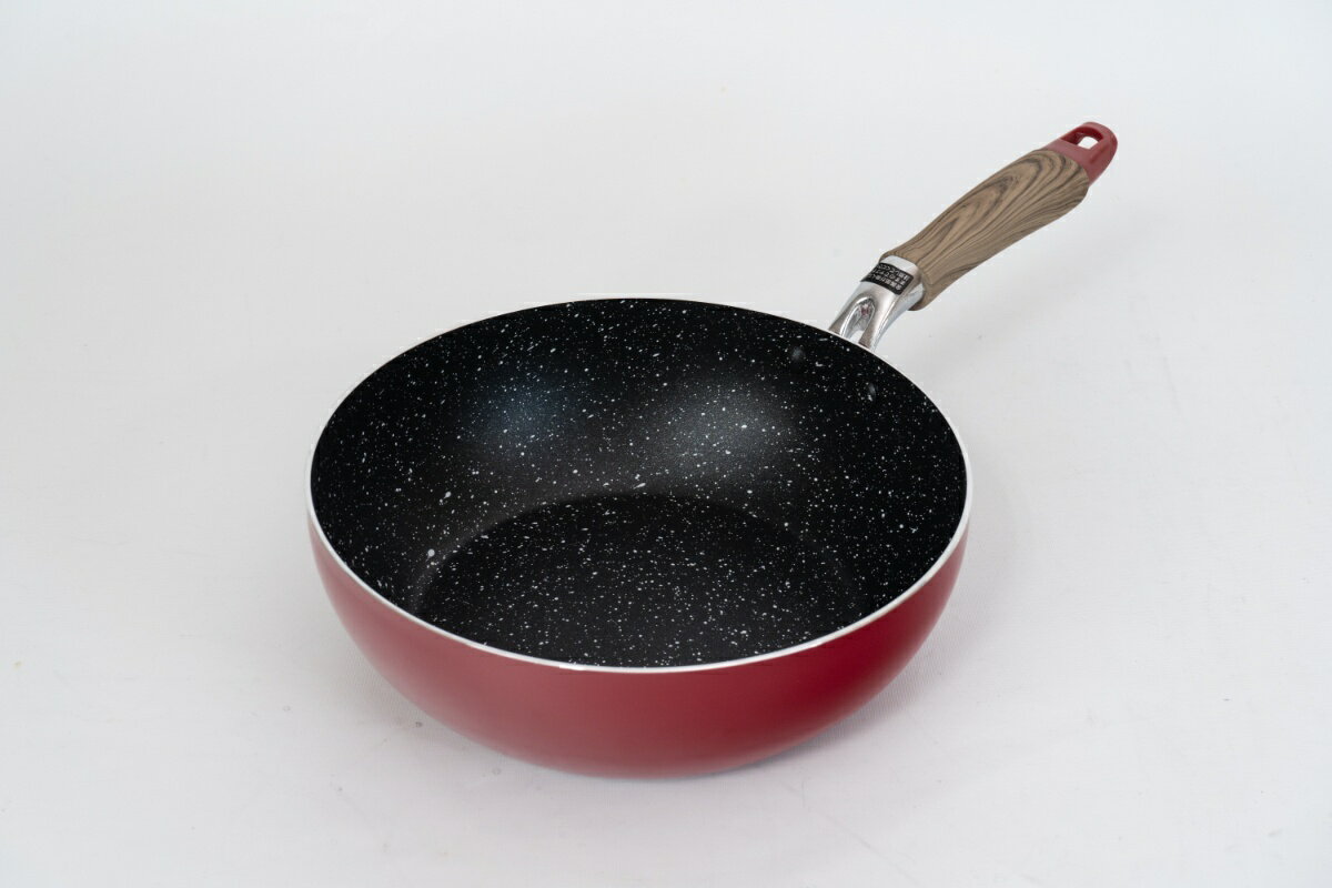 和平 リリフル RB-3234 IH対応 いため鍋 22cm つばき 【マーブルコート 軽量 こびりつきにくい IH対応 ..