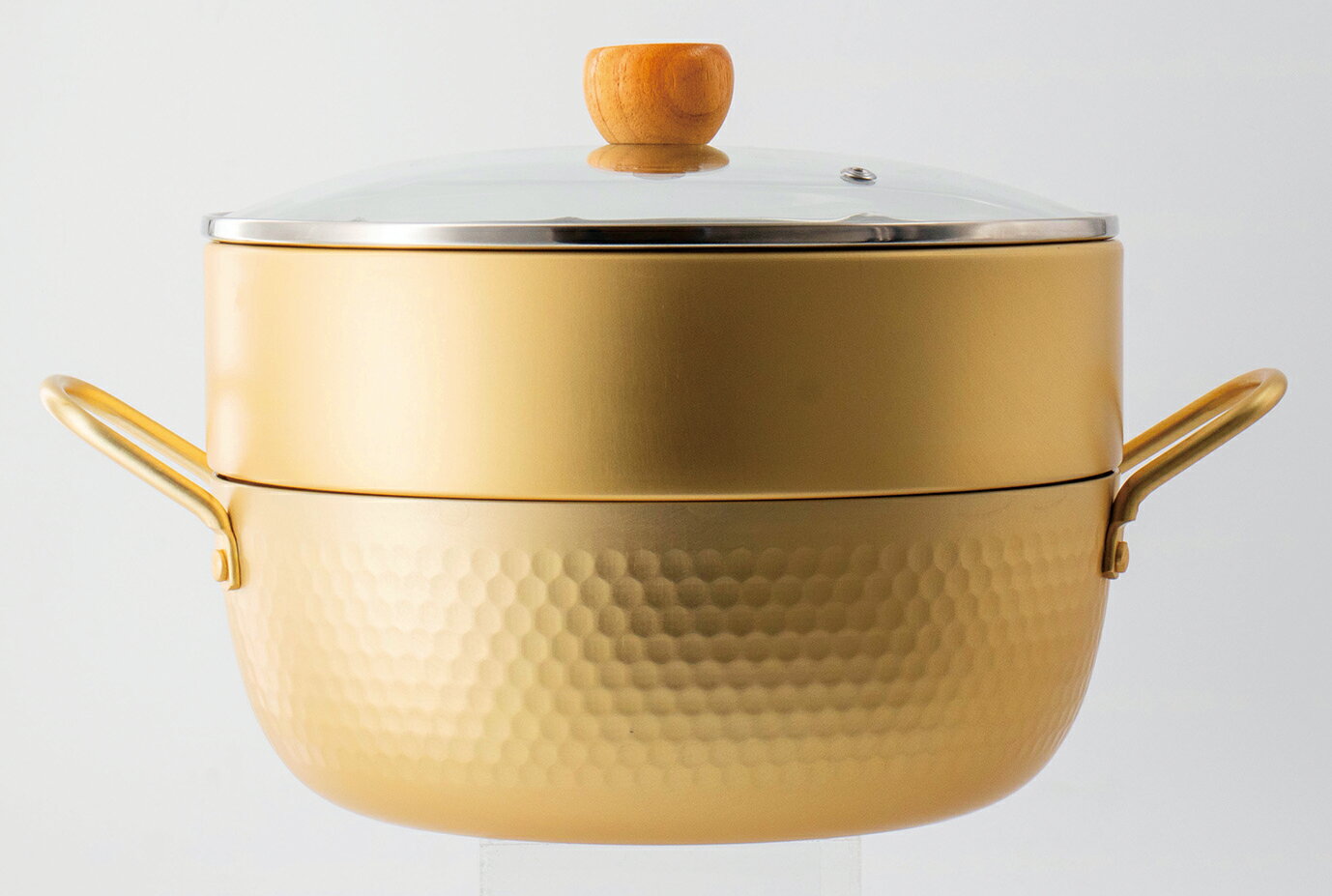 Rakuten - 和平 hokona ほこな IH対応 蒸し鍋 24cm RB-3661 【せいろ蒸し器 蒸篭 蓋つき ガラス蓋 中が見える 両手鍋 蒸し料理 温野菜 茶わん蒸し キッチン 新生活】