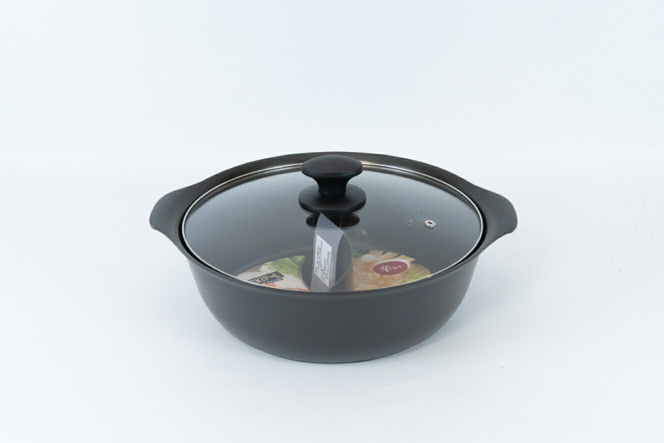 Rakuten - 和平 スキップル IH対応 二食鍋 30cm RB-3755 【IH ガス 対応 アルミ ふっ素樹脂加工 - 仕切り鍋 しゃぶしゃぶ 火鍋 鍋パーティー 新生活 プレゼント ギフト】
