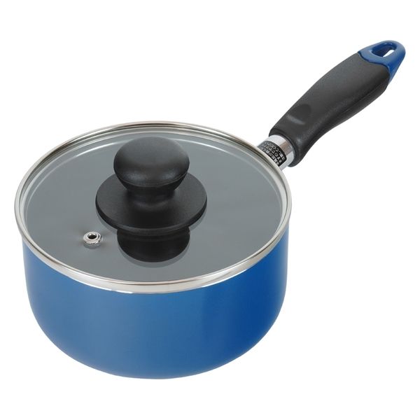 Rakuten - 和平 かちこれ ガラス蓋付 ミニミルクパン 14cm ブルー RB-2908