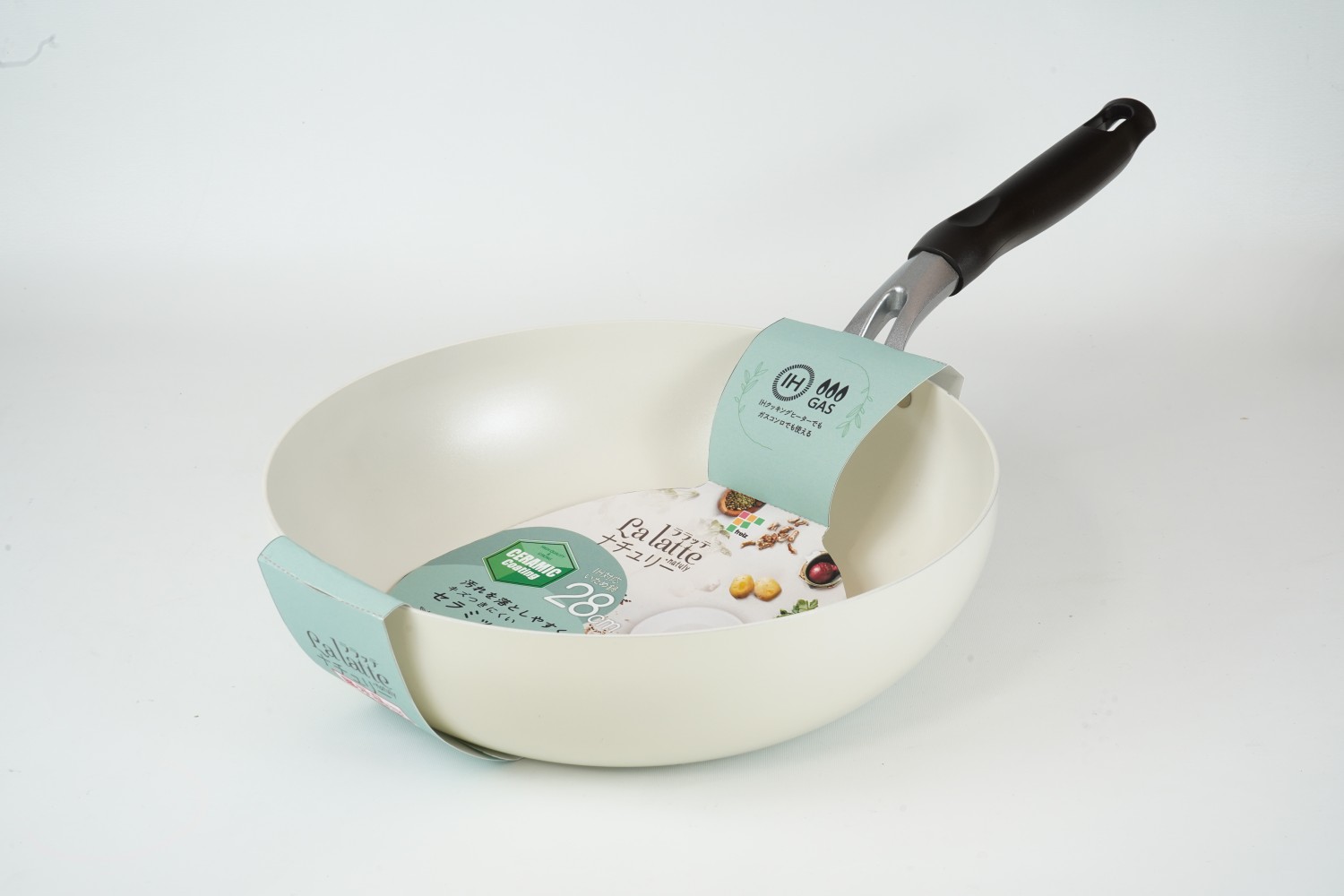 Rakuten - 和平 ララッテ・ナチュリー IH対応 いため鍋 28cm RB-3096