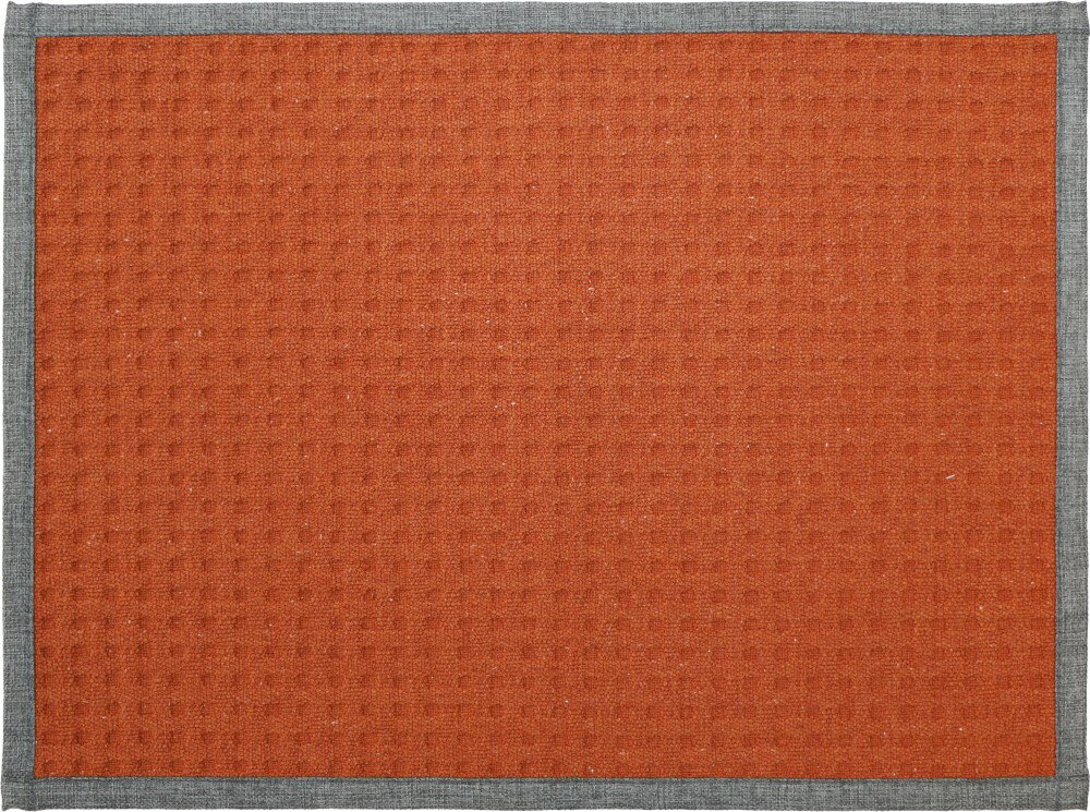 ヨコズナ バスマット サラット オレンジ 45×60cm 【足拭きマット さらさら 吸水 すべり止め 洗濯OK 硬め 滑り止め お手入れ簡単 洗える】