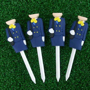 おもしろゴルフティー　バラエ・ティー　スチュワーデス（4本セット）[おもしろティー][ゴルフコンペ景品 ゴルフコンペ 景品 賞品 コンペ賞品][ゴルフ用品 グッズ ギフト プレゼント][父の日 ギフト プレゼント 父の日 ゴルフ][golf tees]