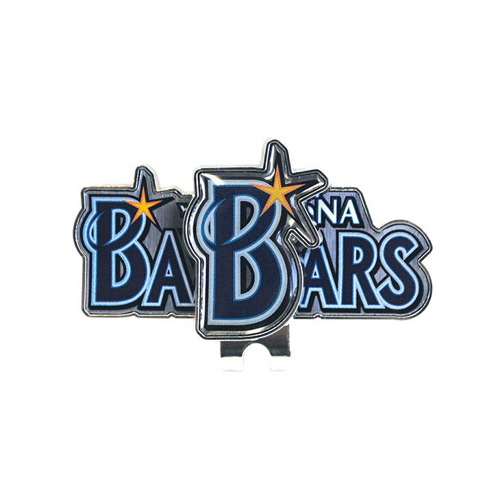 横浜DeNAベイスターズ クリップマーカー レザックス[プロ野球 球団 ゴルフグッズ 横浜DeNAベイスターズファン][ゴルフ用品 グッズ ギフト プレゼント]