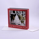 【メール便対応可 180円~】イーズ 立体クリスマスカード レーザーカット GX-4316【立てて飾れる 赤 クリスマスツリー もみの木 北欧風 Christmas EASE ホリデー Xmas キラキラ 可愛い ノスタルジック クリスマスカード ツリー 豪華 大人 おしゃれ 上品】