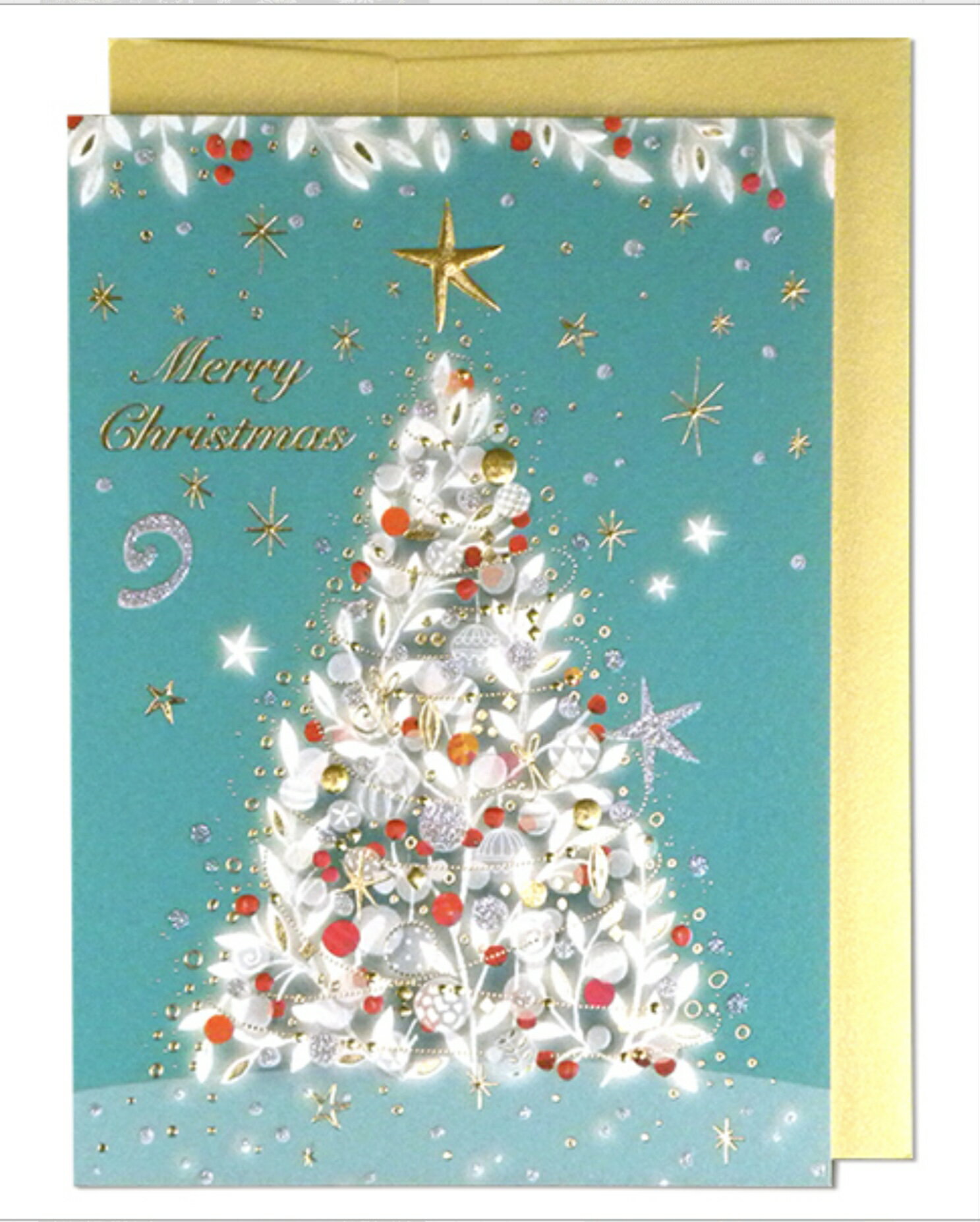 【メール便対応可　140円〜】EASE　イーズ　クリスマスカード　Christmascard　【クリスマスツリー　イーズプロダクツ　インポート　可愛い　手紙】