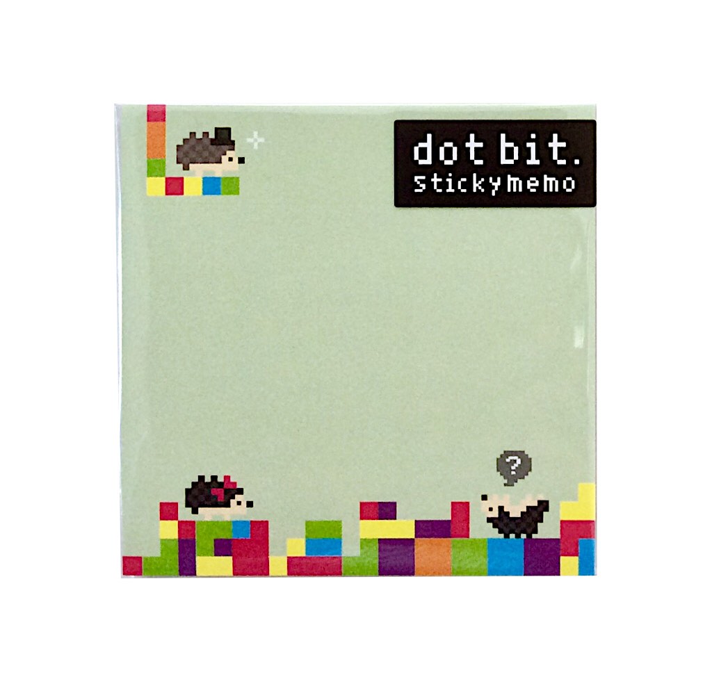 【メール便対応可 140円〜】オリエンタルベリー スクエア付箋 dot bit. ハリネズミ fm-6293【伝言 メッセージ 可愛い おしゃれ】