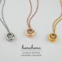 ハワイアンジュエリー ネックレス 小さめ リング ステンレス サークル サージカルステンレス ペンダント レディース 上品 トップ 丸 ミニマム シンプル ショ...