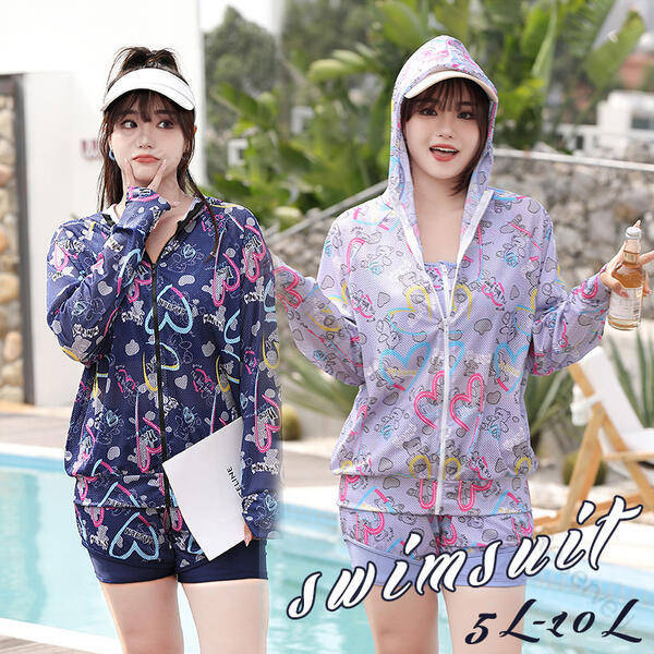 水着 大きいサイズ 体型カバー 肩だし 3点セット セパレート ぽっちゃり女性用 大きめサイズ ラッシュガード ミセス ママ水着 ショートパンツ スイミング ジム 20代 30代 40代対応