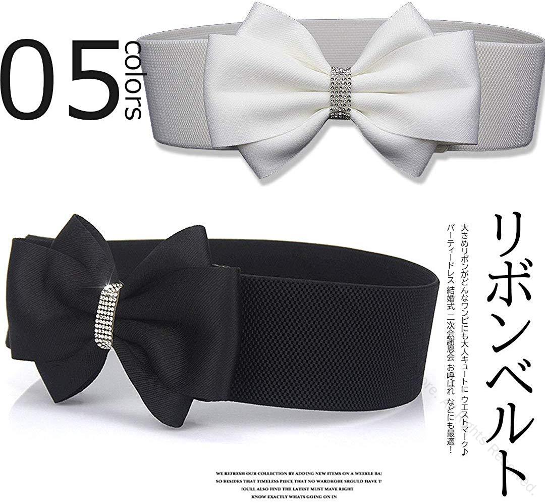 美スタイルに魅せるビッグリボンと輝くビジュー付きベルトリボンサッシュベルトパーティー用小物フォーマル結婚式アクセサリーとして最適なデザイン