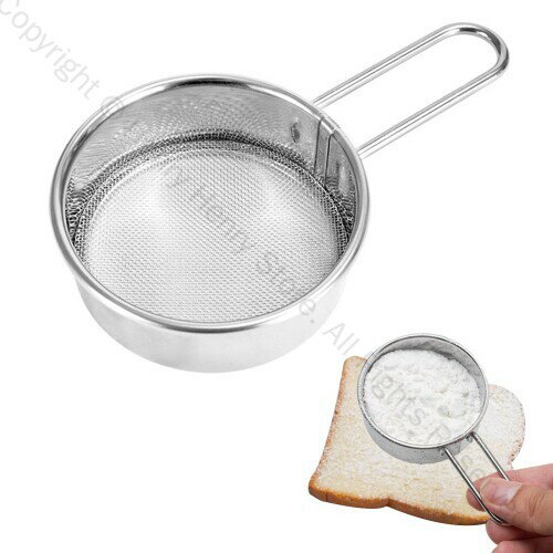 粉ふるい 小麦粉ふるい ステンレス鋼 ミニ 裏ごし器 細かい 持ち手付き 食洗機対応 穀物 砂糖 小麦粉 ..