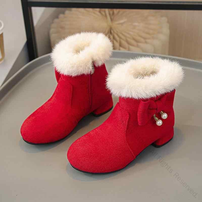 スノーブーツ キッズ ガールズ 子供靴 冬季用 裏起毛で暖かい 厚底仕様 小学生向け プリンセスデザイン..