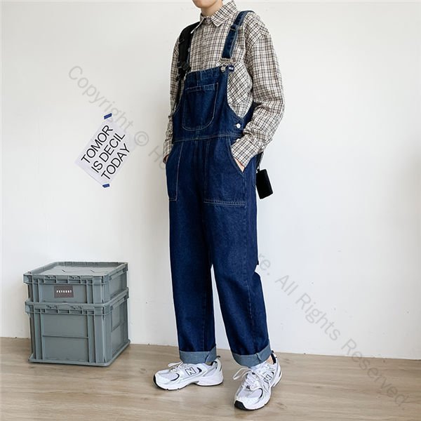 サロペット メンズ オーバーオール デニム ジーンズ ヴィンテージ風 ゆったり 春夏用 パーティー 仮装 衣装 コスプレ バレンタイン 2023年モデル 男性用カジュアルウェア