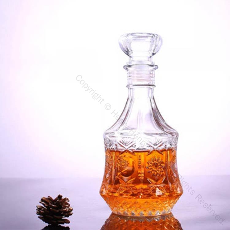 プレミアム アルコール用デキャンター リキュール ウイスキーデカンタ ウイスキーデカンター クリア ブランデー デカンタ デキャンタ ストッパー付き 鉛フリー ...