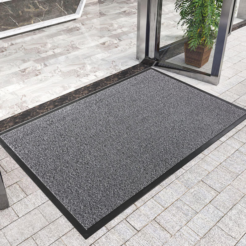 玄関マット 吸水マット 屋外 室内 丸洗い可能 洗える 裏面滑り止め付き 泥落とし 泥除け 砂落とし 業務用 家庭用 室外 屋内 ドアマット フロアマット 店舗 飲食店 オフィス 事務所 トイレ用 グレー レッド グリーン ブラック