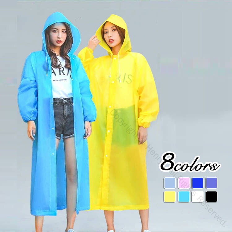 レディース 自転車用 雨具 シンプル 無地 おしゃれ 通学 通勤 かわいい 大人用 ロング丈 ミドル丈 フード付き かっぱ 母の日 プレゼント ギフト対応 傘代わりにも便利な軽量設計で快適な着心地