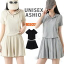 上下セット レディース 夏用 スポーツウェア ゴルフウェア テニスウェア カジュアル 半袖 セットアップ フード付きTシャツ ショートパンツ ルームウェア スポ...