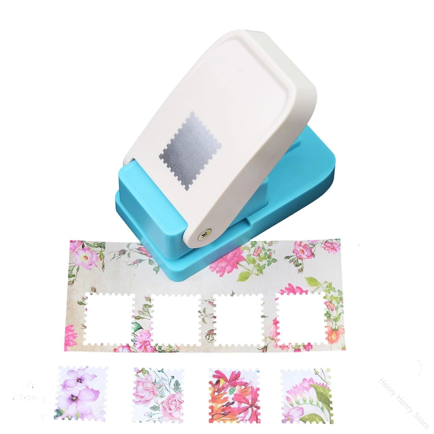 クラフトパンチ 四角 エンボスパンチ スクエアパンチ 切手 四角い穴あけ 分類ファイル Diy用 タブ作成 ..