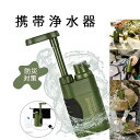 携帯浄水器 災害用浄水器 直飲み可能 アウトドア浄水器 濾過器 浄水ボトル 浄水システム 羅針盤付き ポータブル水フィルター 細菌除去 高速濾過 0.01ミクロンフィルターシステム ミニ浄水器 緊急用