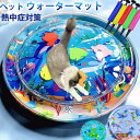 猫用 感覚ウォーターマット ペット 水プレイマット 直径65/100cm ペット ウォーターマット 水入り ひんやりマット 水感覚マット ペットマット 水遊びマ...