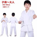 空手着 3点セット 子供 大人 ジュニア 100-180cm 空手衣 白帯 上下+帯 セット 空手 空手道着 初心者 入門者向け 男女兼用 空手スーツ 子ども ...