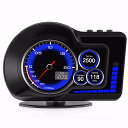 HUD ヘッドアップディスプレイ OBD2+GPS両方対応 F15 車載スピードメーター インターフェース切り替え タコメーター RPM 速度 ターボ圧力 水温計 油温計 電圧表示 警告機能搭載