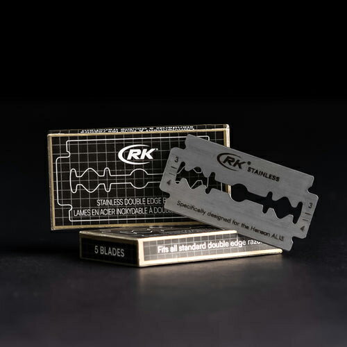 【HENSON公式】RKステンレスカミソリ HENSONモデル 100枚入り送料無料! 替刃 両刃 カミソリ 一枚刃 HENSON HENSONSHAVING ヘンソンシェービング クラシックスタイル