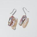 【オーロラバロックパール】バロックパール イヤリング ピアス 淡水パール 真珠アクセサリー シルバー 贈り物 プレゼント ハンドメイド 手作り フックピアス HER%