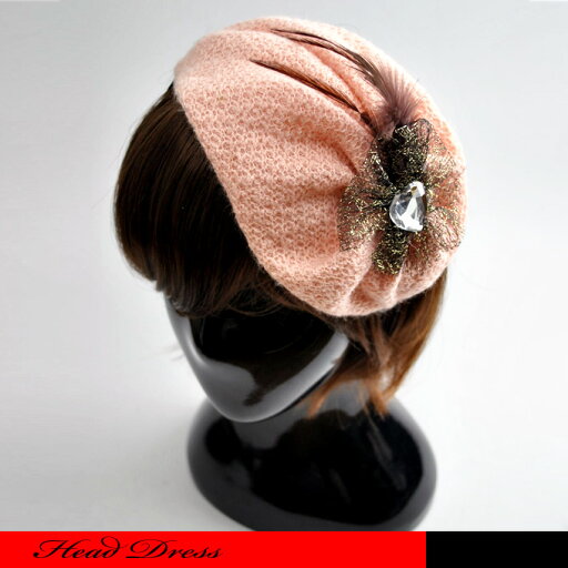 手作りのライトピンクのふわふわニットのminiベレーのヘアーアクセサリーです。☆ ニット/ベレー/ヘアーアクセサリー/カチューシャ/ビジュー/ピンク/ 手作りのライトピンクのふわふわニットのminiベレーのヘアーアクセサリーです。☆ ニット/ベレー/ヘアーアクセサリー/カチューシャ/ビジュー/ピンク/