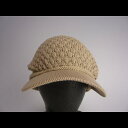 【サマーニット】シンプルなつば付きニット