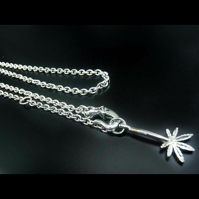 RASTAリーフネックレス☆シルバーネックレス/デザインチェーン/ギフト/