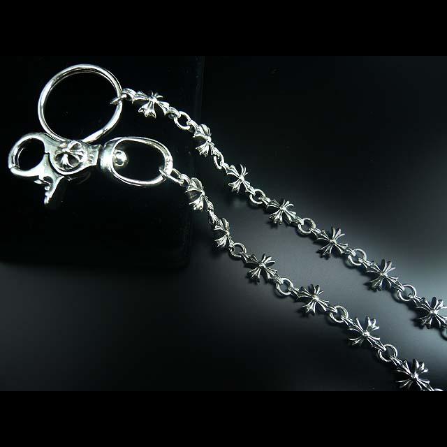 クロスがかっこいいシルバーウォレットチェーン☆シルバー・財布・チェーン・送料無料