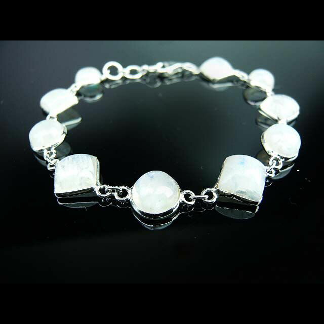 樂天商城 - ムーンストーンブレスレット☆ブレスレット/シルバー925/シェル/