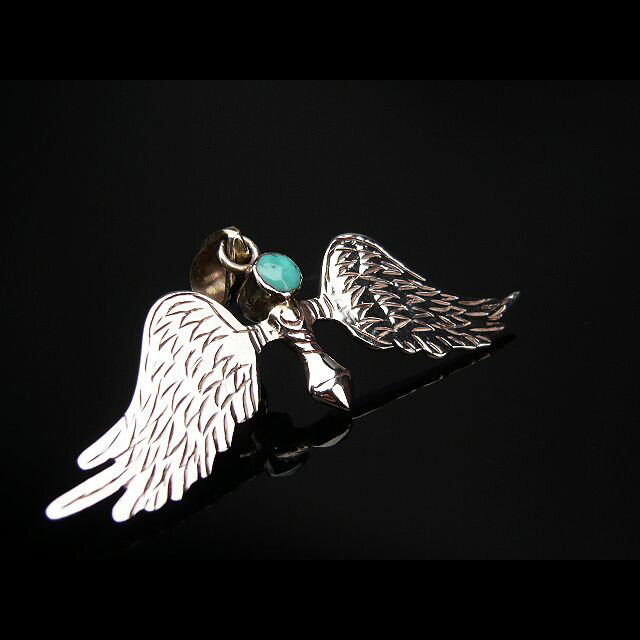 樂天商城 - イーグルペンダント☆フェザーペンダント/ターコイズ/シルバー925/