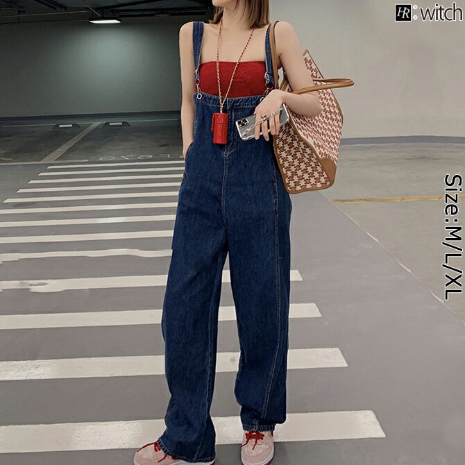 ≪送料無料≫ サロペット レディース オールインワン デニム 楽ちん 大人 可愛い トップス ボトムス 初秋 新作_pa-11088