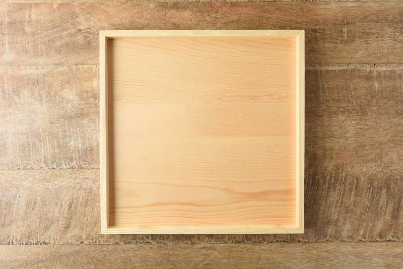 天然素材 和のトレイ 正角