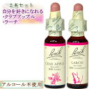 バッチフラワーレメディ 自分を好きになるセット(クラブアップル ラーチ) 10ml グリセリンタイプ