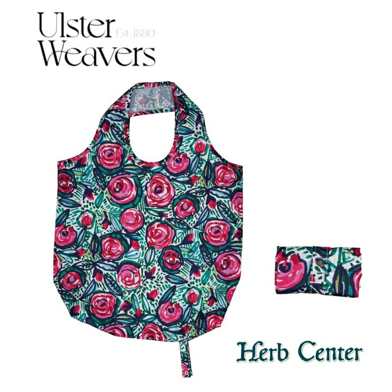 ULSTER WEAVERS アルスターウィーバーズ エコバッグ Rose Garden ローズガーデン バラ 薔薇 リサイクルPET ロールアップ 折りたたみ コンパクト 肩掛け バッグ ギフト プレゼント 贈り物 母の日 正規品 649ROGA